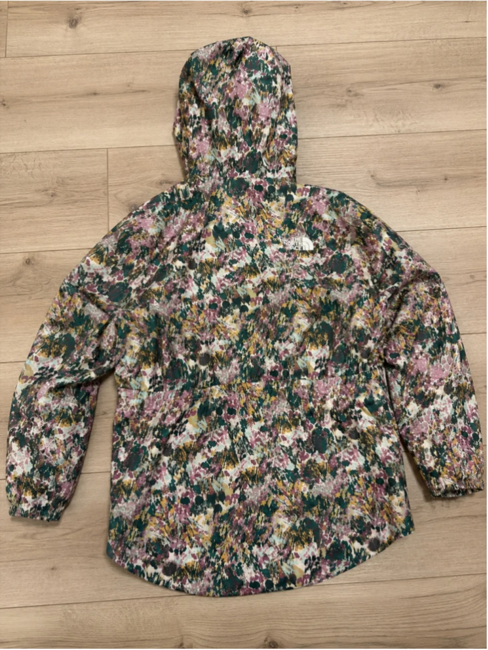 The North Face Girls XL 14/16 Lavender Floral Rain Jacket Hooded Waterproof 2024